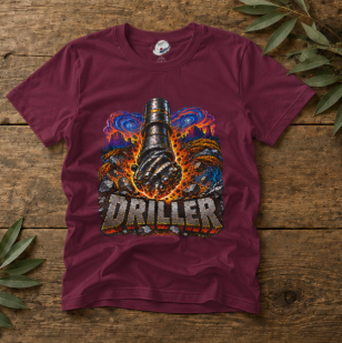 Driller Oilfield T-Shirt,  Driller Rig Work Tee Shirt