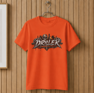 Driller Skull T-Shirt, Derrickhand Oilfield Rig Hand Shirt