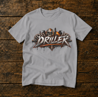 Driller Skull T-Shirt, Derrickhand Oilfield Rig Hand Shirt