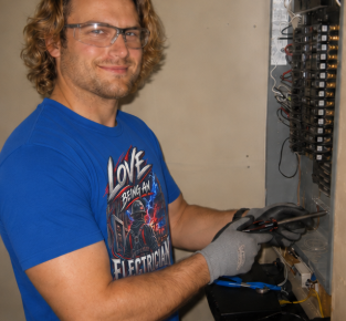 Love Being An Electrician T-Shirt, Electrical Trades Work Shirt