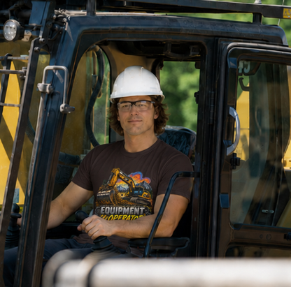 Equipment Operator Excavator T-Shirt, Heavy Equipment Operator Work Shirt