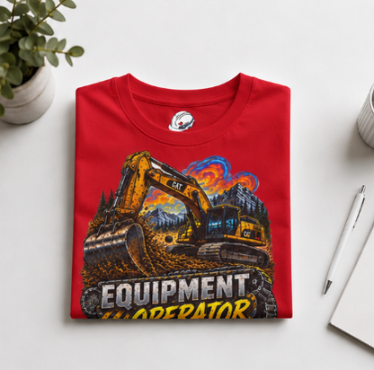 Equipment Operator Excavator T-Shirt, Heavy Equipment Operator Work Shirt