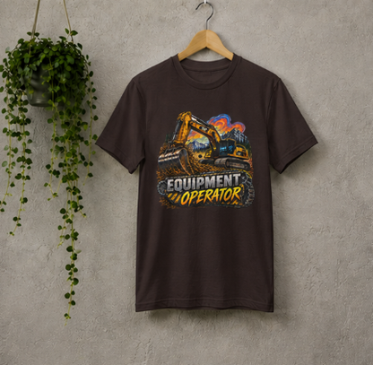 Equipment Operator Excavator T-Shirt, Heavy Equipment Operator Work Shirt