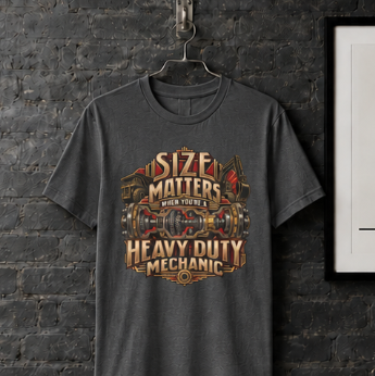 Size Matters When You’re a Heavy Duty Mechanic Cutaway Drivetrain T-Shirt