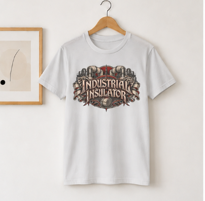 Industrial Insulator Skeletal Hands and Wrapped Pipe T-Shirt