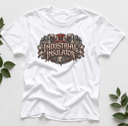 Industrial Insulator Skeletal Hands and Wrapped Pipe T-Shirt