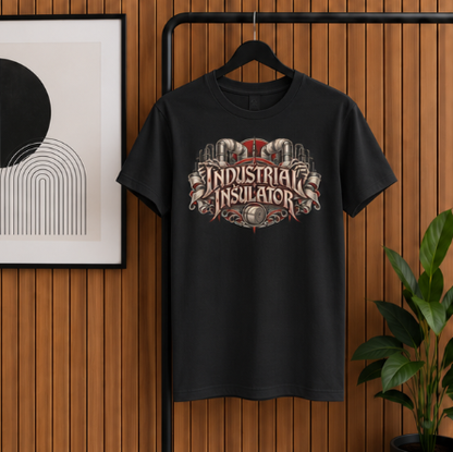 Industrial Insulator Skeletal Hands and Wrapped Pipe T-Shirt
