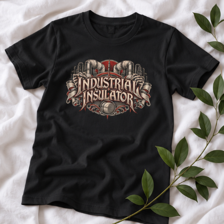 Industrial Insulator Skeletal Hands and Wrapped Pipe T-Shirt