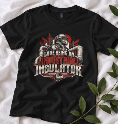 Love Being An Industrial Insulator Worker and Wrapped Pipe T-Shirt