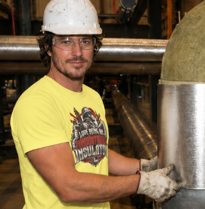 Love Being An Industrial Insulator Worker and Wrapped Pipe T-Shirt