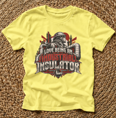 Love Being An Industrial Insulator Worker and Wrapped Pipe T-Shirt