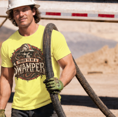 Proud to Be a Swamper Skull Snake Mud T-Shirt