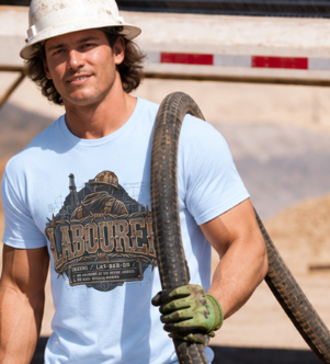 Labourer The Backbone of the Entire Jobsite Blueprint Worker T-Shirt
