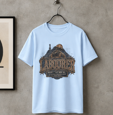 Labourer The Backbone of the Entire Jobsite Blueprint Worker T-Shirt