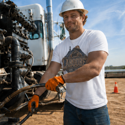 Labourer The Backbone of the Entire Jobsite Blueprint Worker T-Shirt