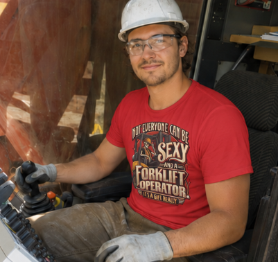 Not Everyone Can Be Sexy AND a Forklift Operator It’s a Gift Really Skeleton Forklift T-Shirt
