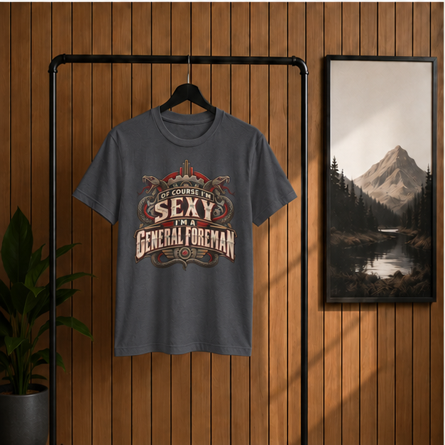 Of Course I’m Sexy I’m a General Foreman Snake Gear Men’s T-Shirt