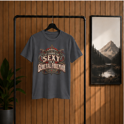 Of Course I’m Sexy I’m a General Foreman Snake Gear Men’s T-Shirt