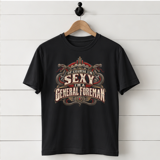 Of Course I’m Sexy I’m a General Foreman Snake Gear Men’s T-Shirt