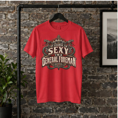 Of Course I’m Sexy I’m a General Foreman Snake Gear Men’s T-Shirt