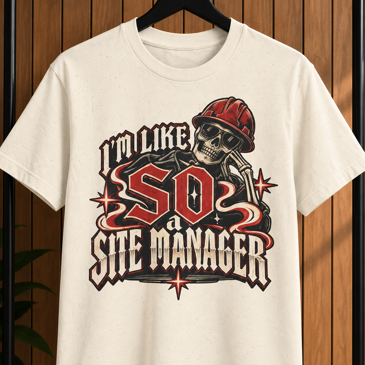 I’m Like SO a Site Manager Skeleton Hardhat Men’s T-Shirt
