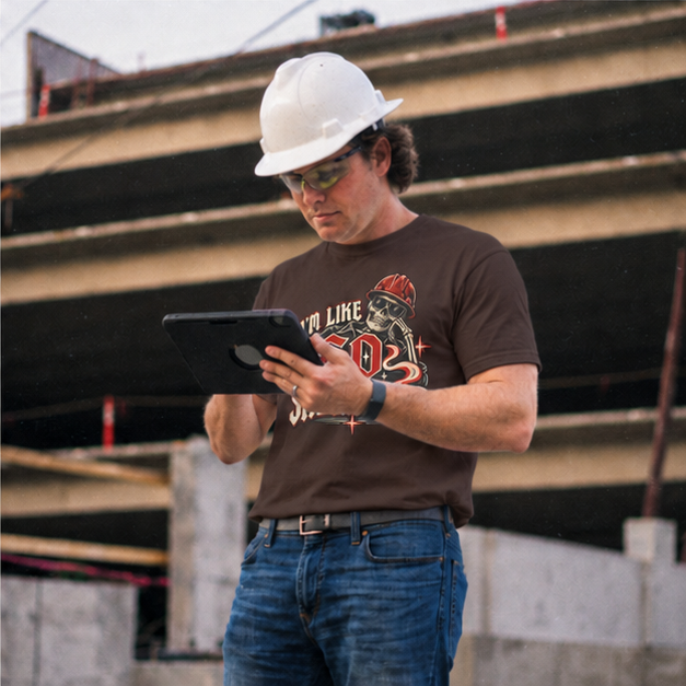 I’m Like SO a Site Manager Skeleton Hardhat Men’s T-Shirt