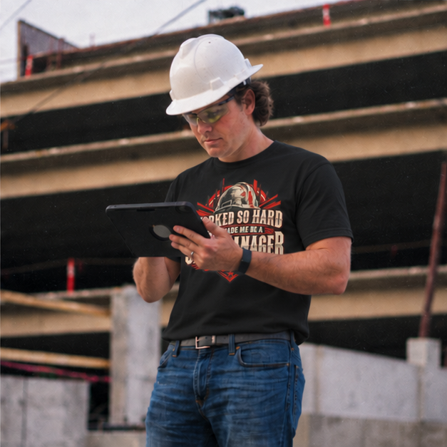 Worked So Hard They Made Me Be a Site Manager Hardhat Men’s T-Shirt