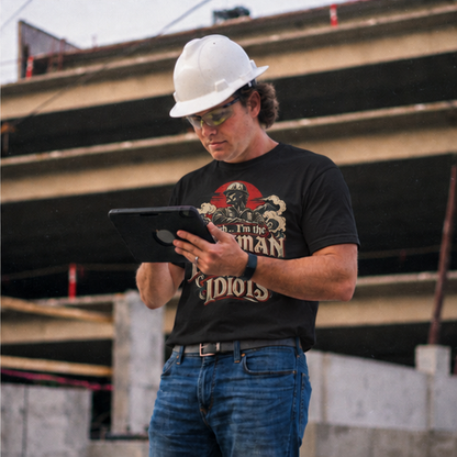 Yeah… I’m the Foreman of These Idiots Hardhat Worker Men’s T-Shirt