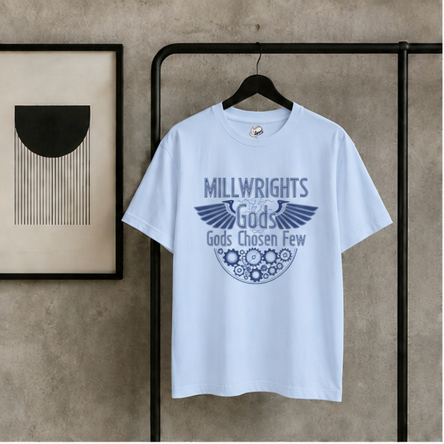 Millwrights Gods Chosen Few Men's Blueprint Graphic T-Shirt