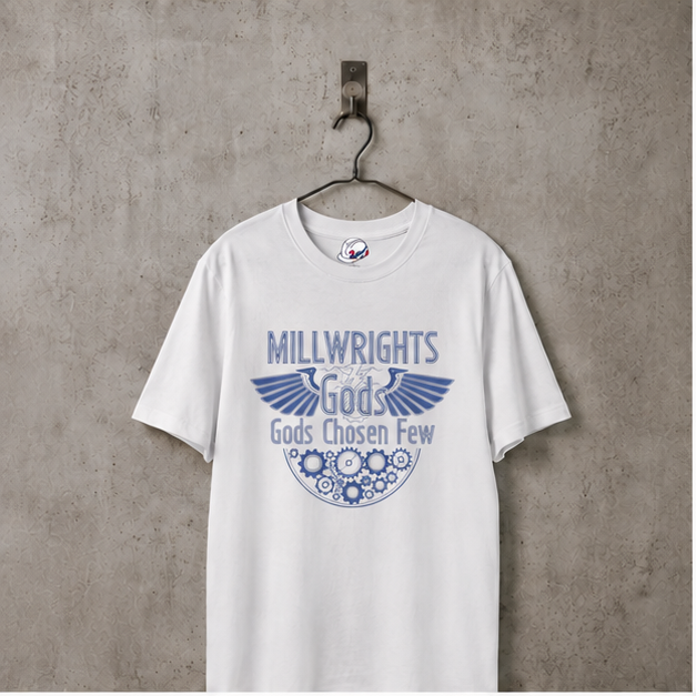 Millwrights Gods Chosen Few Men's Blueprint Graphic T-Shirt