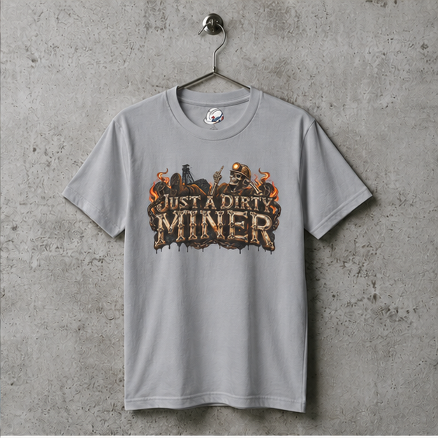 Just a Dirty Miner Skeleton Attitude Men's T-Shirt