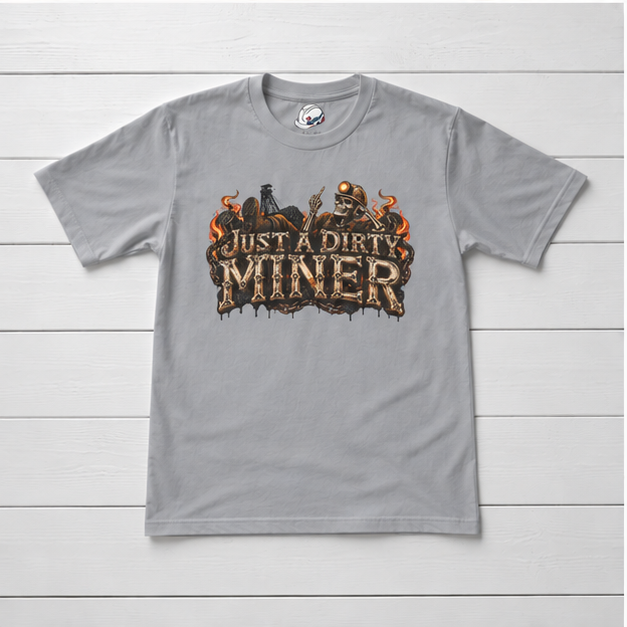 Just a Dirty Miner Skeleton Attitude Men's T-Shirt