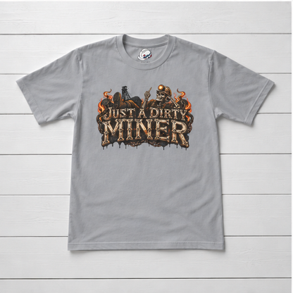 Just a Dirty Miner Skeleton Attitude Men's T-Shirt