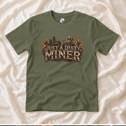 Just a Dirty Miner Skeleton Attitude Men's T-Shirt