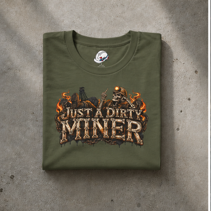 Just a Dirty Miner Skeleton Attitude Men's T-Shirt