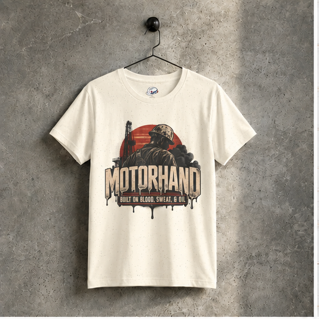 Motorhand Built on Blood, Sweat, & Oil Rig Worker Men's T-Shirt
