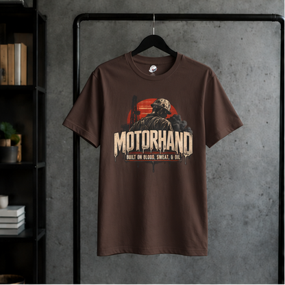 Motorhand Built on Blood, Sweat, & Oil Rig Worker Men's T-Shirt