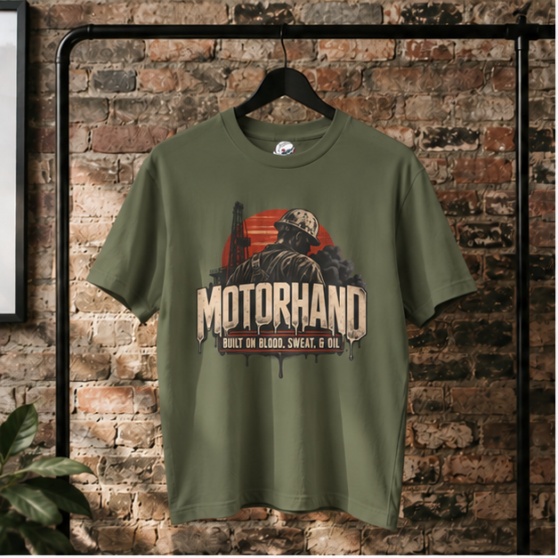 Motorhand Built on Blood, Sweat, & Oil Rig Worker Men's T-Shirt