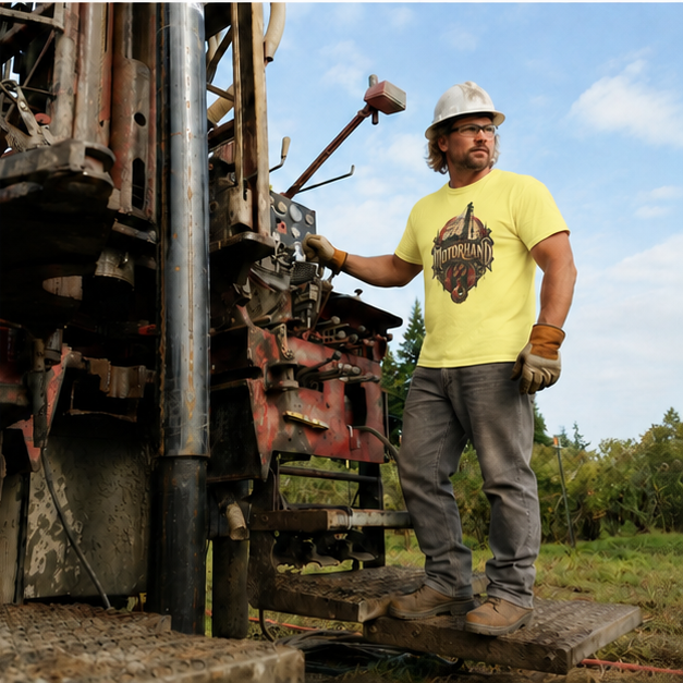 Motorhand Vintage Rig & Hoisting Hook Men's T-Shirt