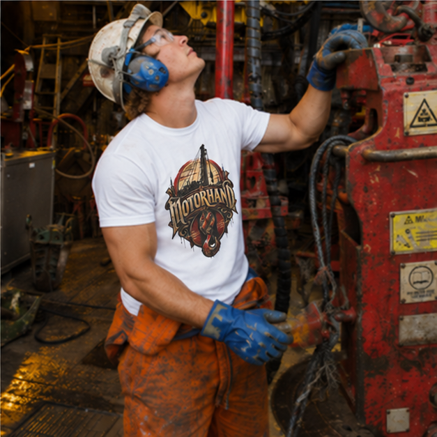 Motorhand Vintage Rig & Hoisting Hook Men's T-Shirt
