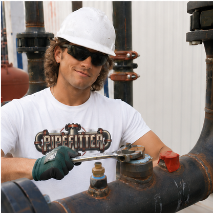 Pipefitter Industrial Flange & Pipework Men's T-Shirt
