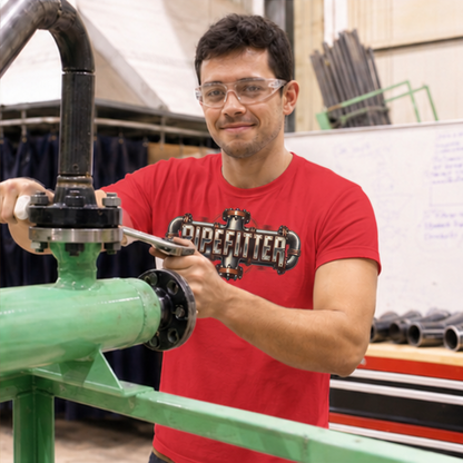 Pipefitter Industrial Flange & Pipework Men's T-Shirt