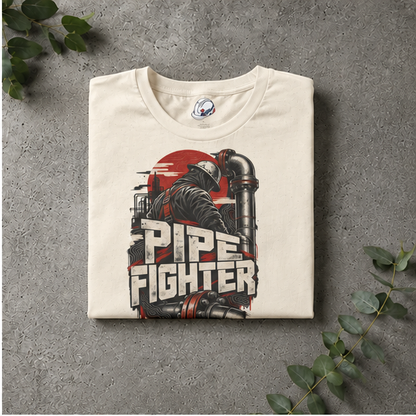 Pipe Fighter Hardhat Worker & Flanged Pipe Men's T-Shirt