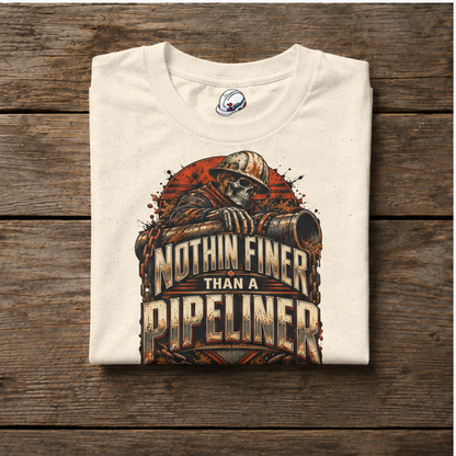 Nothin Finer Than A Pipeliner Skeleton & Chained Pipeline Men's T-Shirt