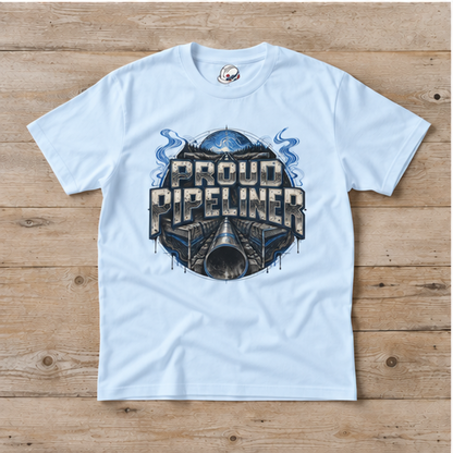 Proud Pipeliner Cutaway Pipeline & Topographic Lines Men's T-Shirt