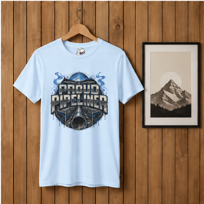 Proud Pipeliner Cutaway Pipeline & Topographic Lines Men's T-Shirt