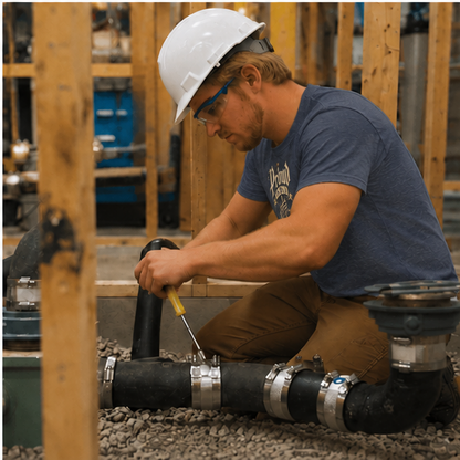 Proud To Be A Plumber Boy Skeletal Pipework Men's T-Shirt