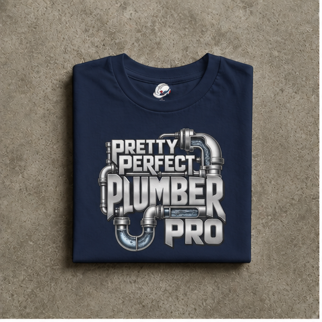 Pretty Perfect Plumber Pro Polished Pipework Men's T-Shirt
