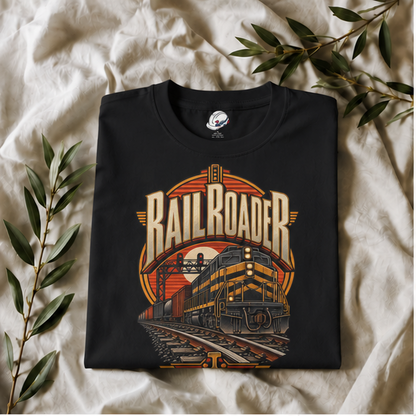 Railroader Vintage Freight Locomotive Men's T-Shirt