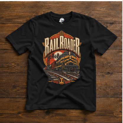 Railroader Vintage Freight Locomotive Men's T-Shirt